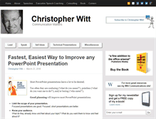 Tablet Screenshot of christopherwitt.com